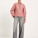 Chemise lignée en coton biologique
