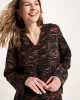 Blouse with a ruched hem in organic cotton