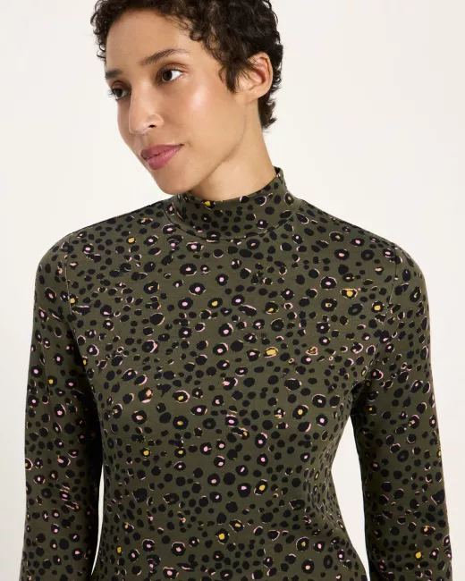 LANIUS - Pull à col montant en TENCEL™ et coton biologique 