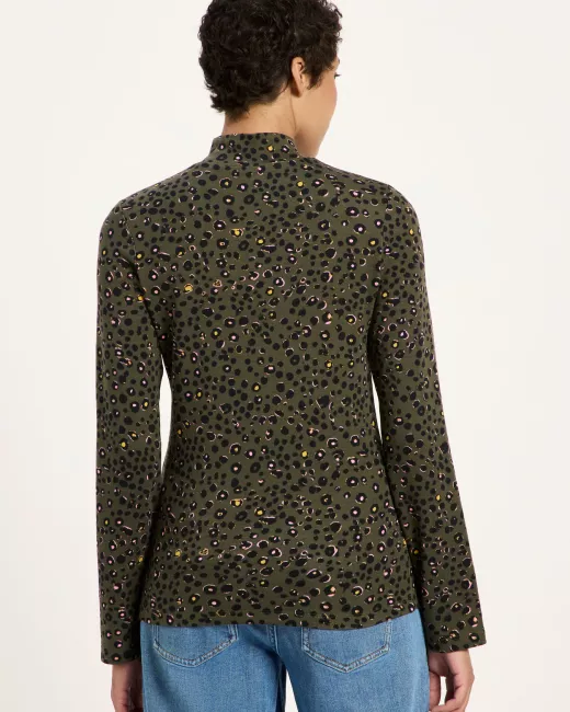 LANIUS - Pull à col montant en TENCEL™ et coton biologique 