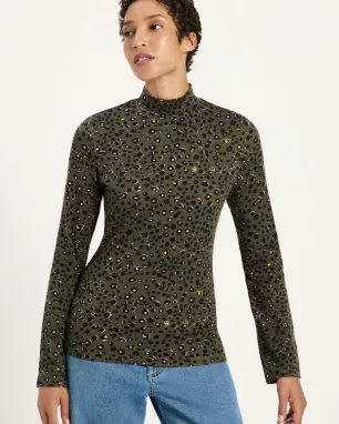 LANIUS - Pull à col montant en TENCEL™ et coton biologique 