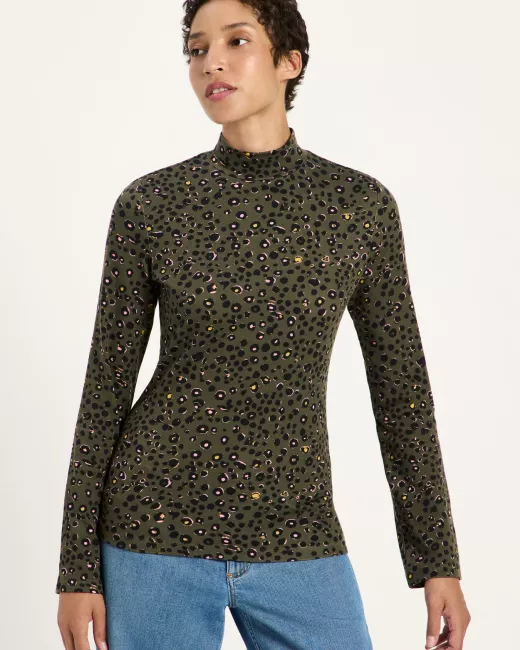 LANIUS - Pull à col montant en TENCEL™ et coton biologique 