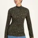 Pull à col montant en TENCEL™ et coton biologique