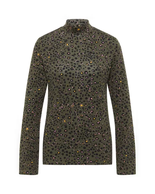 LANIUS - Pull à col montant en TENCEL™ et coton biologique 