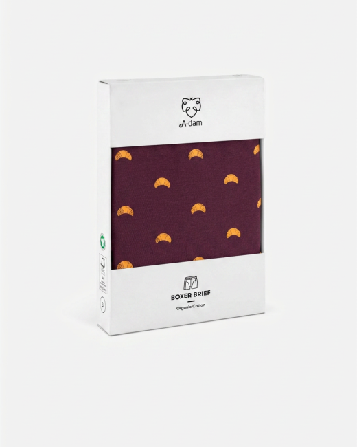 ADAM - Boxer Croissant Burgundy
