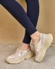Minuit sur Terre - Baskets vegan Nuvia Beige