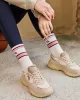 Minuit sur Terre - Baskets vegan Nuvia Beige