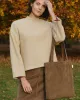 Crossbody bag of organic cotton