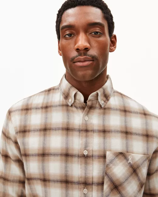Geruit overhemd van biologisch katoen