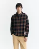 Navy blue overhemd checks Bes