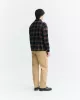 Navy blue overhemd checks Bes