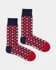 DillySocks - Chaussettes colorées avec motif Retro Checks