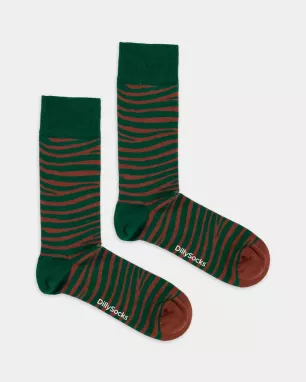 DillySocks - Chaussettes colorées avec motif Wild Stripes