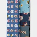 Doos met 3 paar paren Kleurrijke sokken met motief - Animal Adventures