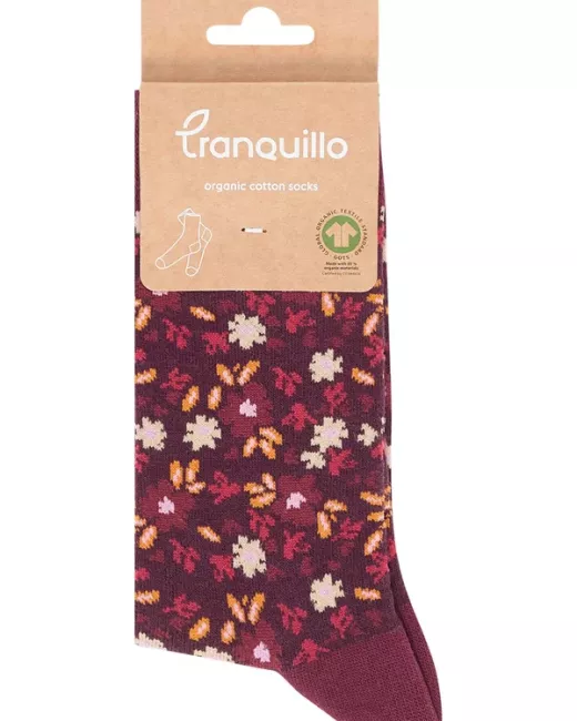 TRANQUILLO - Chaussettes Bloomyy en coton bio à motif 