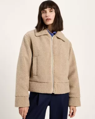 LANIUS - Veste Teddy en polyester recyclé (GRS)