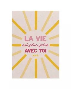 Growing paper - Carte postale FEEL GOOD - La vie est plus jolie