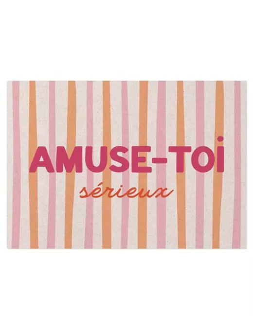 Growing paper - Carte postale FEEL GOOD - Amuse-toi, sérieux