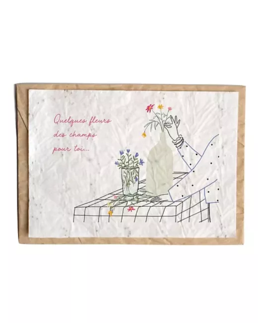 Growing paper - Carte ensemencée - Pour toi... 