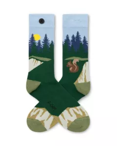 A-DAM - Chaussettes en coton bio Squirrel Blue