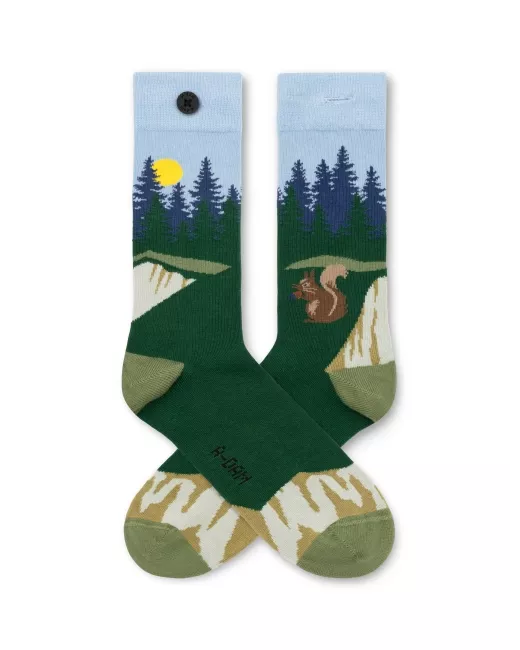 A-DAM - Chaussettes en coton bio Squirrel Blue