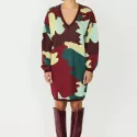 Jacquard jurk in biologisch katoen AIZA