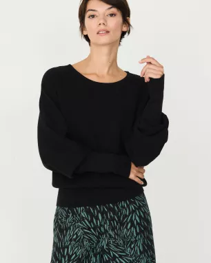Organic cotton knit sweater IBAR