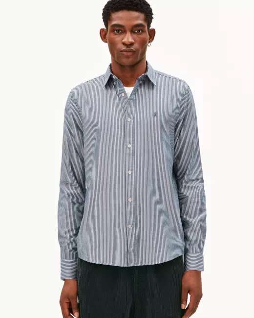 ARMEDANGELS - Chemise en coton biologique QUAASA STRIPES