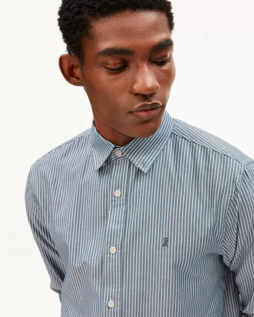 Organic cotton shirt QUAASA STRIPES