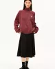 Organic cotton trucker collar sweater
