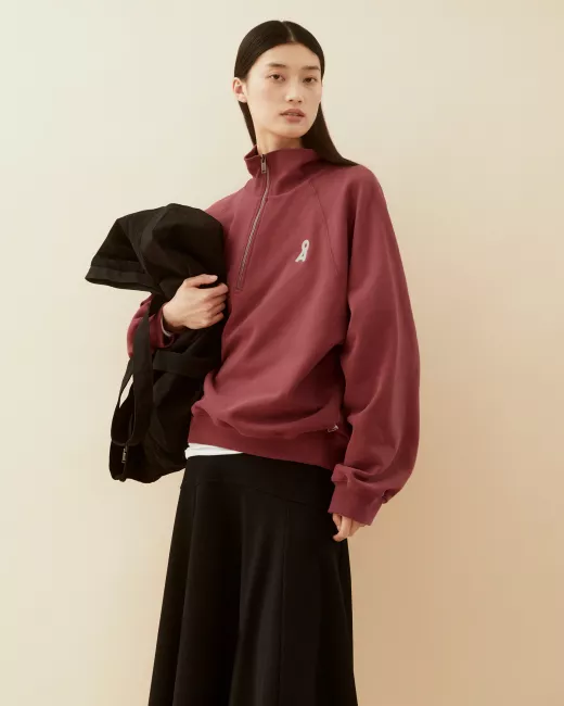 Armedangels - Sweat col camionneur en coton bio