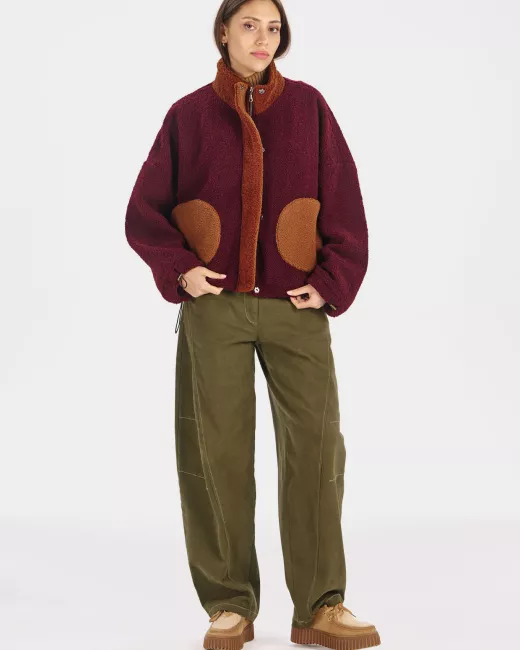 Patchwork organic cotton jacket MIKI