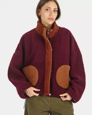 Patchwork organic cotton jacket MIKI