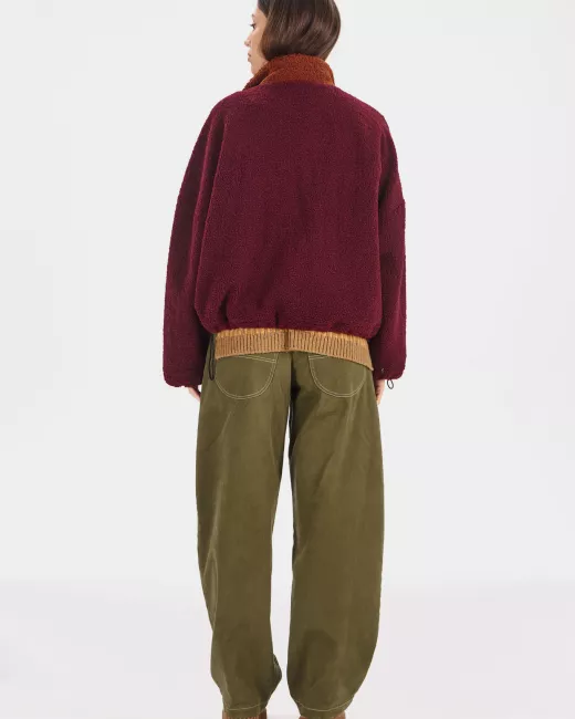 Patchwork organic cotton jacket MIKI