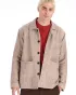 Hand-woven cotton jacket RAILWAY