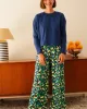 Long organic cotton pajama - Vagues Provençales