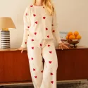 Pyjama doudou en coton bio - Petit Coeur