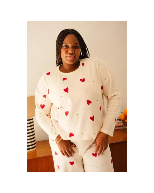 We are Jolies - Pyjama doudou en coton bio - Petit coeur