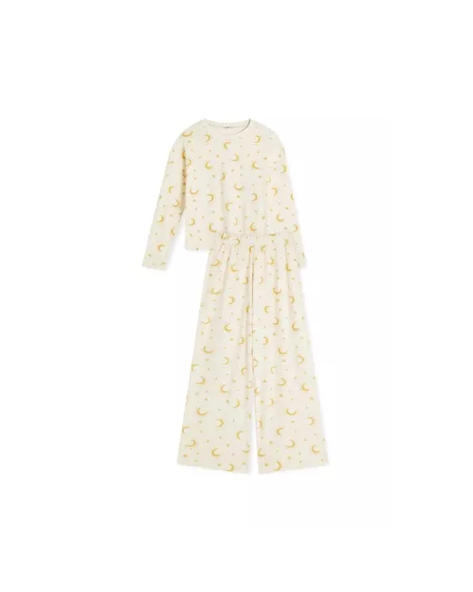 Long-sleeved organic cotton pajama - Petit Coeur