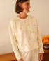 Lange mouwen biologisch katoenen pyjama - Luna