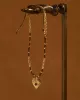 Hoping Rose Quartz Bracelet Gold Colored