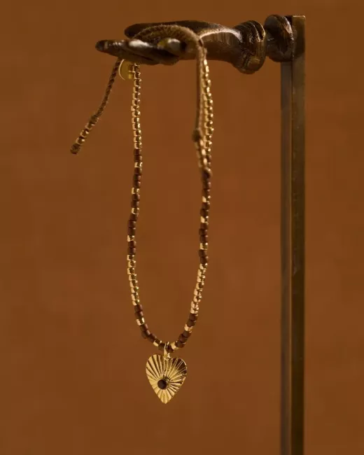 A Beautiful Story - Bracelet Hoping Oeil de tigre Doré