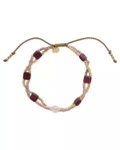 A Beautiful Story - Bracelet Dreamer Quartz Rose Doré