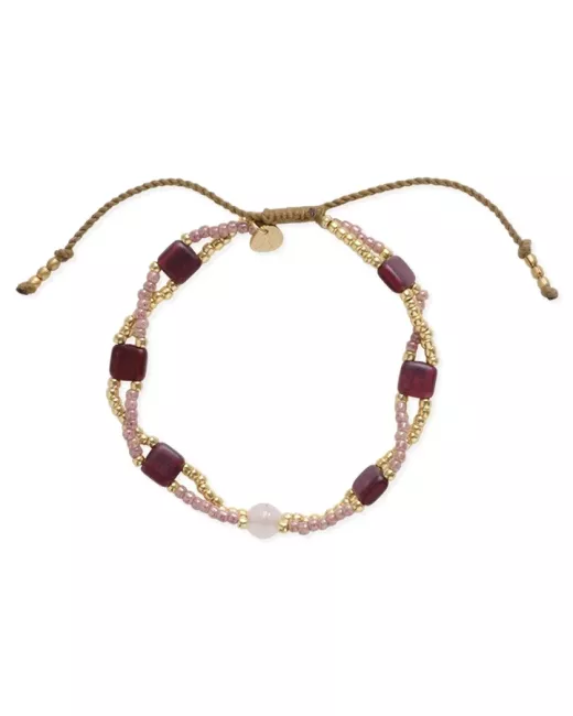 A Beautiful Story - Bracelet Dreamer Quartz Rose Doré
