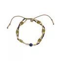 Dreamer Lapis lazuli Bracelet Gold Colored