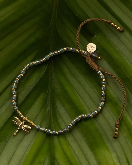 A Beautiful Story - Bracelet Untamed Libellule labradorite