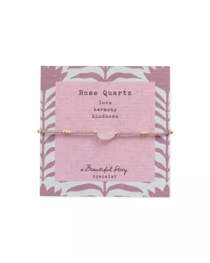 Wishing Rozenkwarts Ketting Goudkleurig