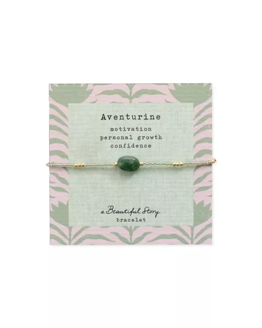 Wishing Aventurijn Ketting Goudkleurig