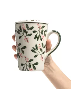 Theekop en zeef BOHO CHIC 400 ml