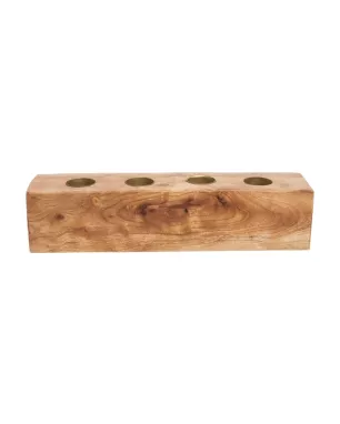 TRANQUILLO - Bougeoir Neemwood en bois de neem